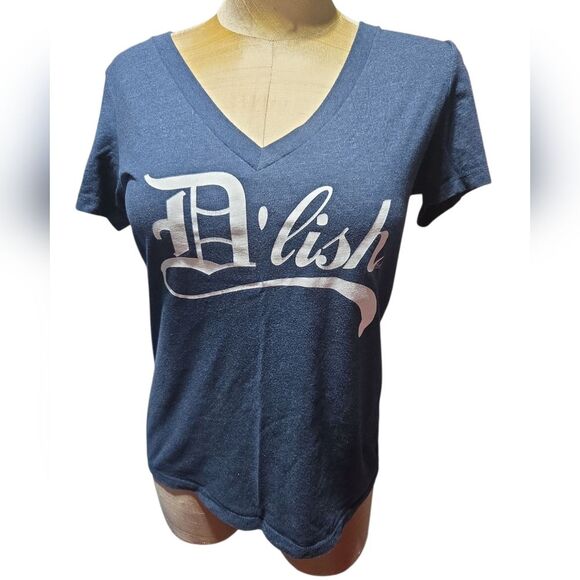 Detroit D-lish Blue V-Neck Top - Picture 1 of 3